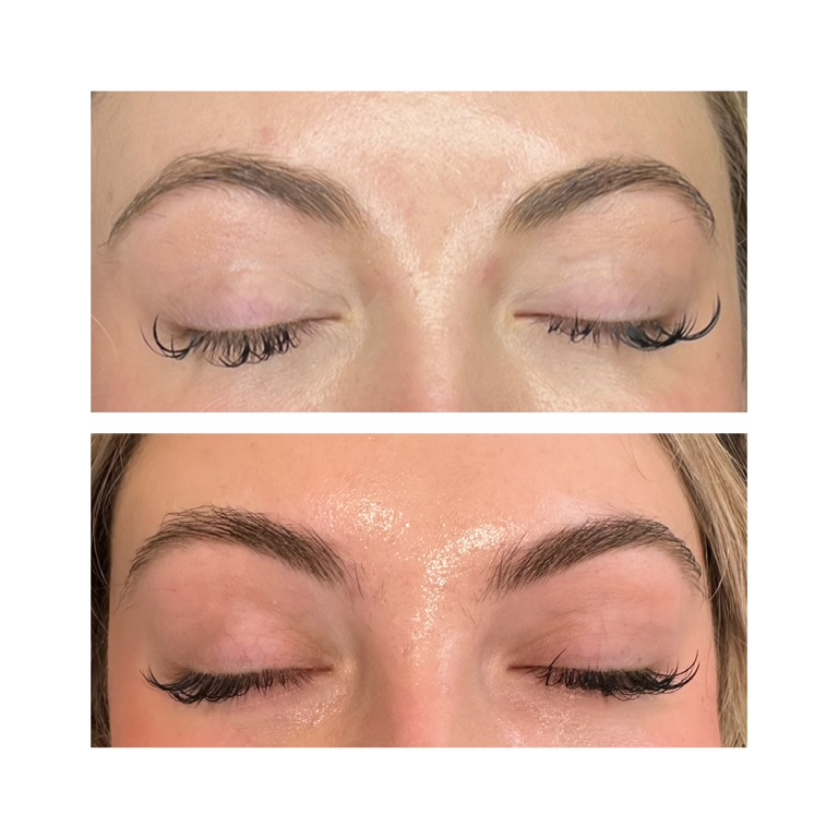 Before / Healed Powder Brow